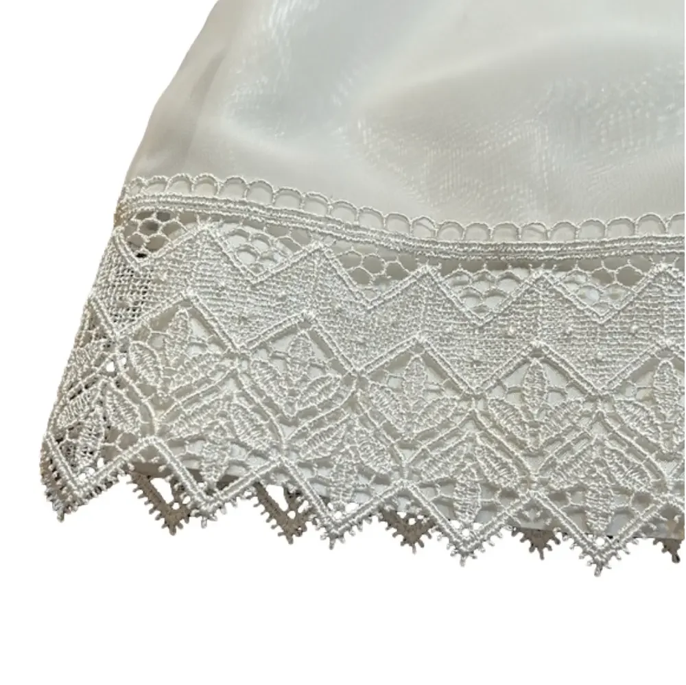 CHRISTENING GOWN Handmade! Every Precious Detail! With Lace & Pearl Trim Bonnet